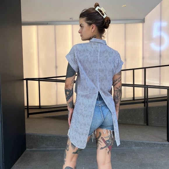 Rag & Bone Short Sleeve Button Down Shirt - Picture 5 of 15